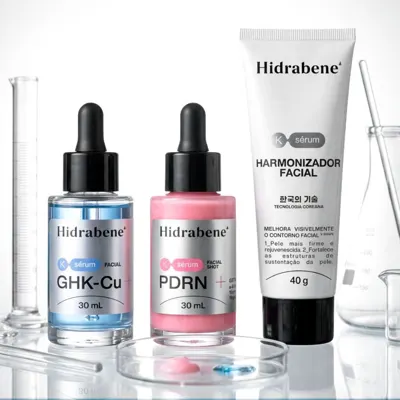 Kit Hidrabene K-Sérum Harmonizador Facial + Sérum GHK-Cu + Sérum PDRN
