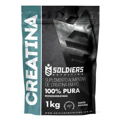 Creatina Soldiers Nutrition em pó sem sabor 1kg