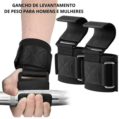 Par de Strap com Gancho de Aço para Musculação